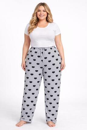 Pemilo Kadın Büyük Beden Likralı Tek Alt