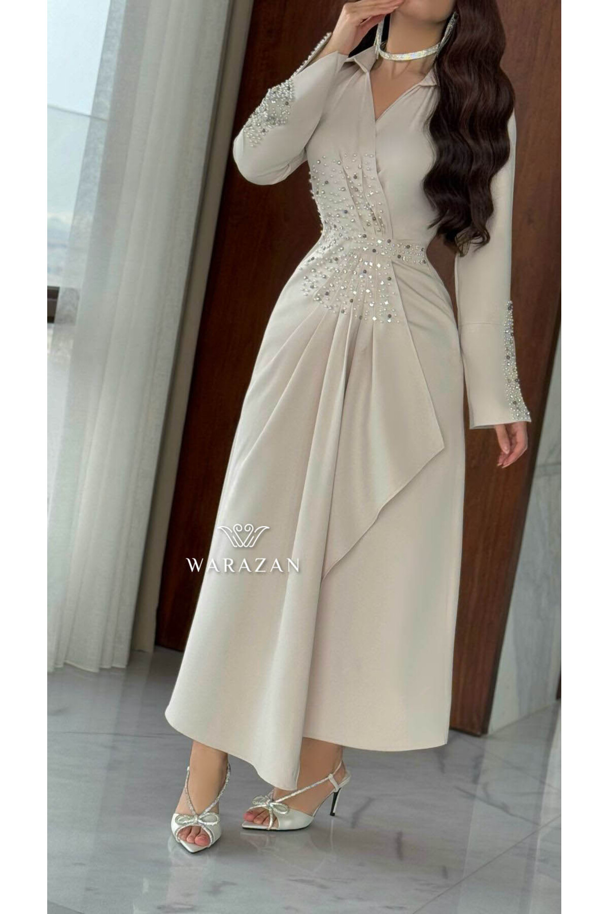 فستان بكرستال و بستايل لف