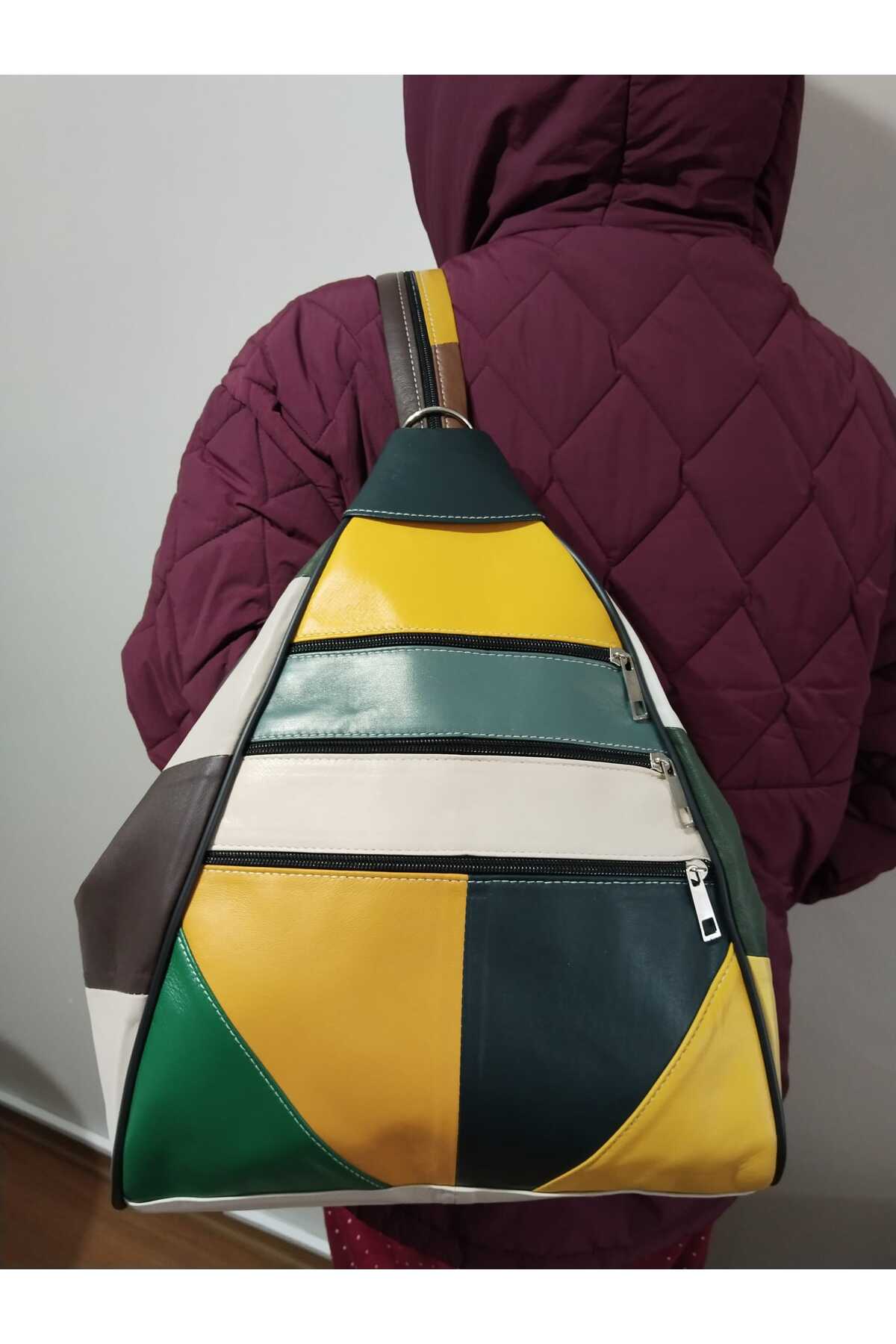 GENUINE LEATHER WOMEN'S BACKPACK (40CM X 26CM X 17CM)