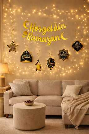 KOÇMAN AMBALAJ Hoşgeldin Ramazan Süsleme Seti - Ramazan Dekorasyon Seti - Ram...