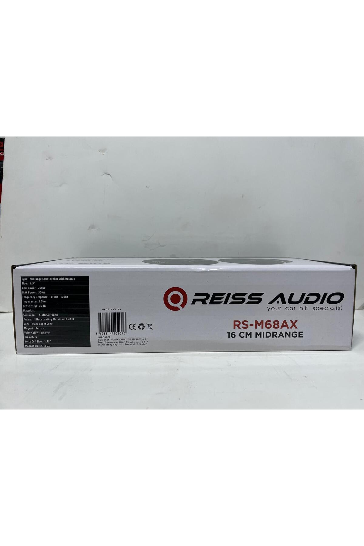 REISS AUDIO RS-M68AX 16 CM MİDRANGE 500 WATT MAXİMUM POWER 250