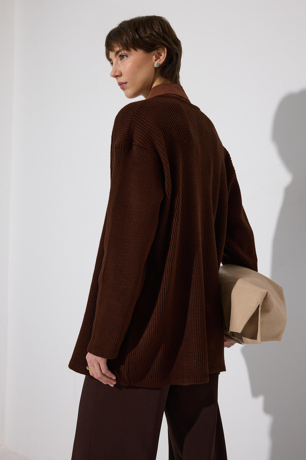 Touche Prive  GOLD DÜĞMELİ UZUN HIRKA - Görsel 6