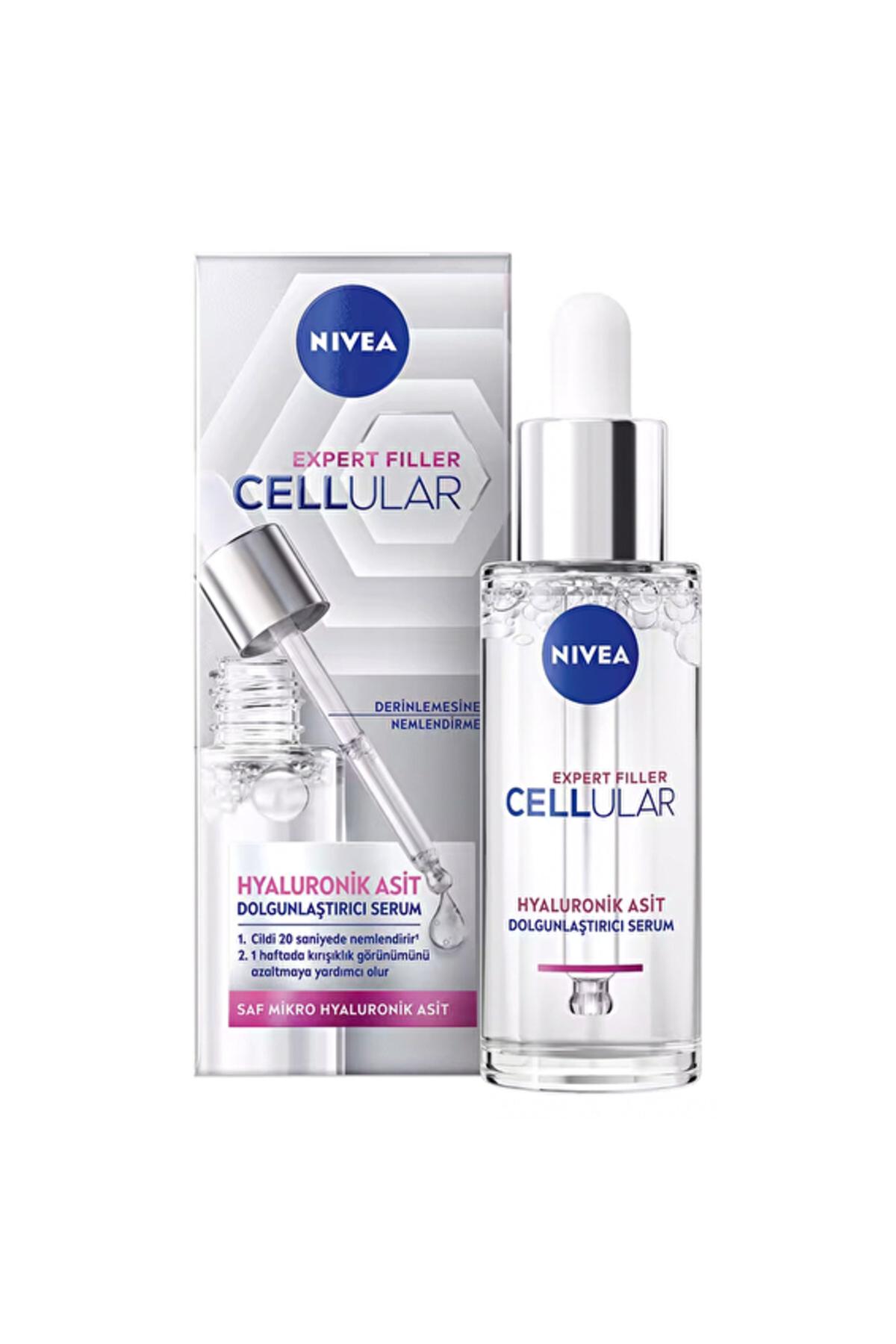 NIVEA　IOバラ売り NIVEA Cellular Expert Filler Hyaluronik Asit Dolgunlaştırıcı Serum