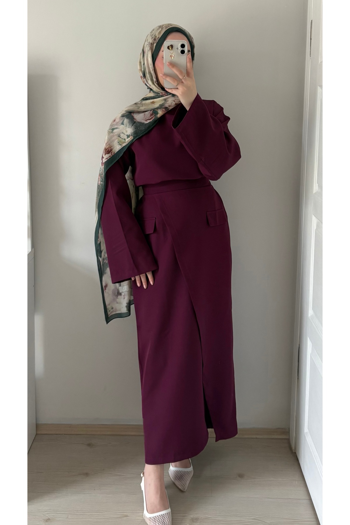 Marselline Purple Sare Set