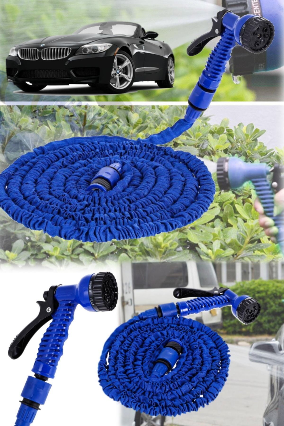 Adjustable 22.5? Meter Hose Gun Head 7 Function Car Tree Garden Irrigation Washing Hose