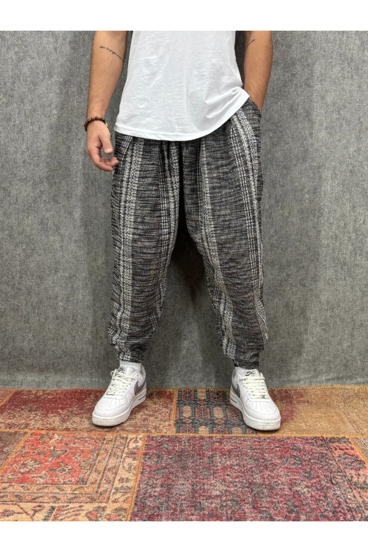 c*c様 Davan Narrow FAorge Baungle FıttingRoom Elastic Waist Pleated Patterned Half-Shalwar- Trendyol