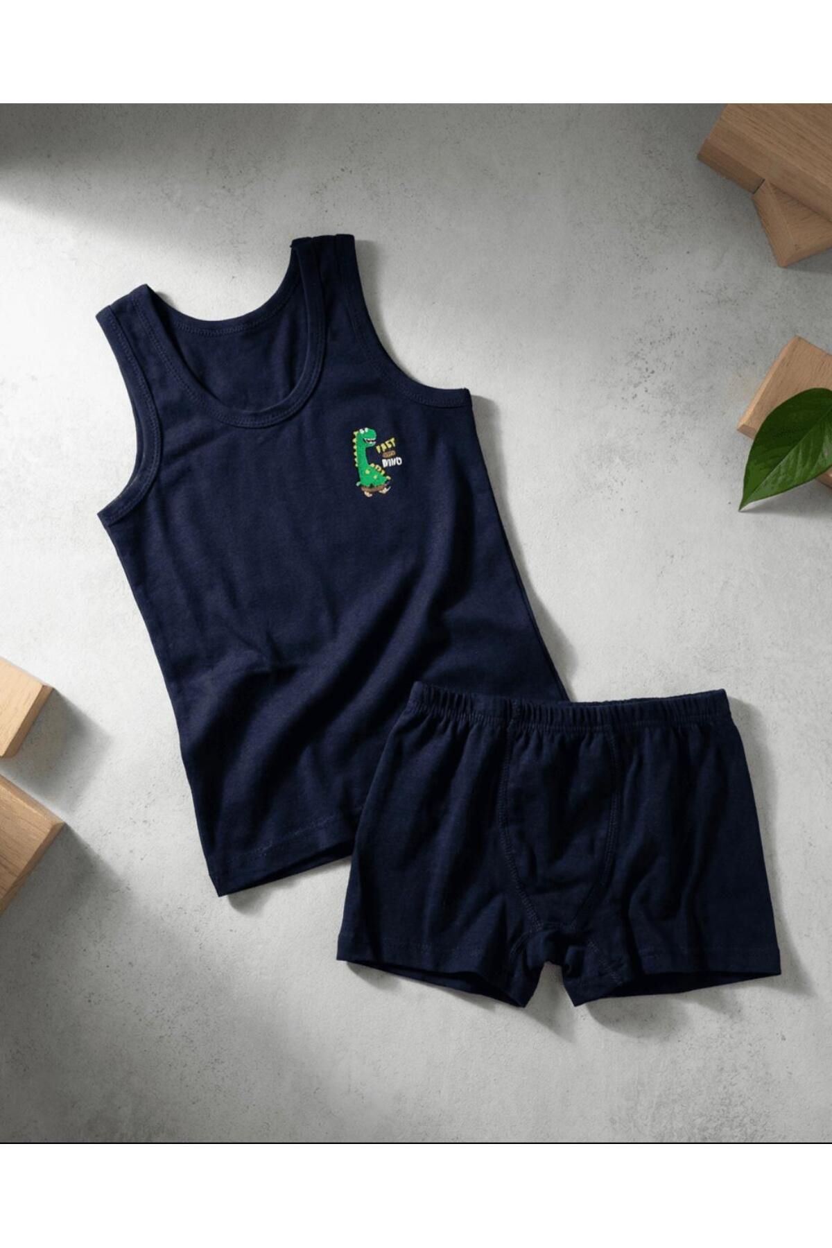 Katamino Erkek Çocuk 3'lü Atlet Boxer Set fotoğrafı 5 (önizleme)