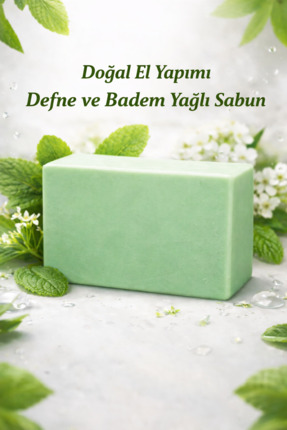 Lavandula Doğal, el yapımı, Defne Ve Badem yağlı Sabun