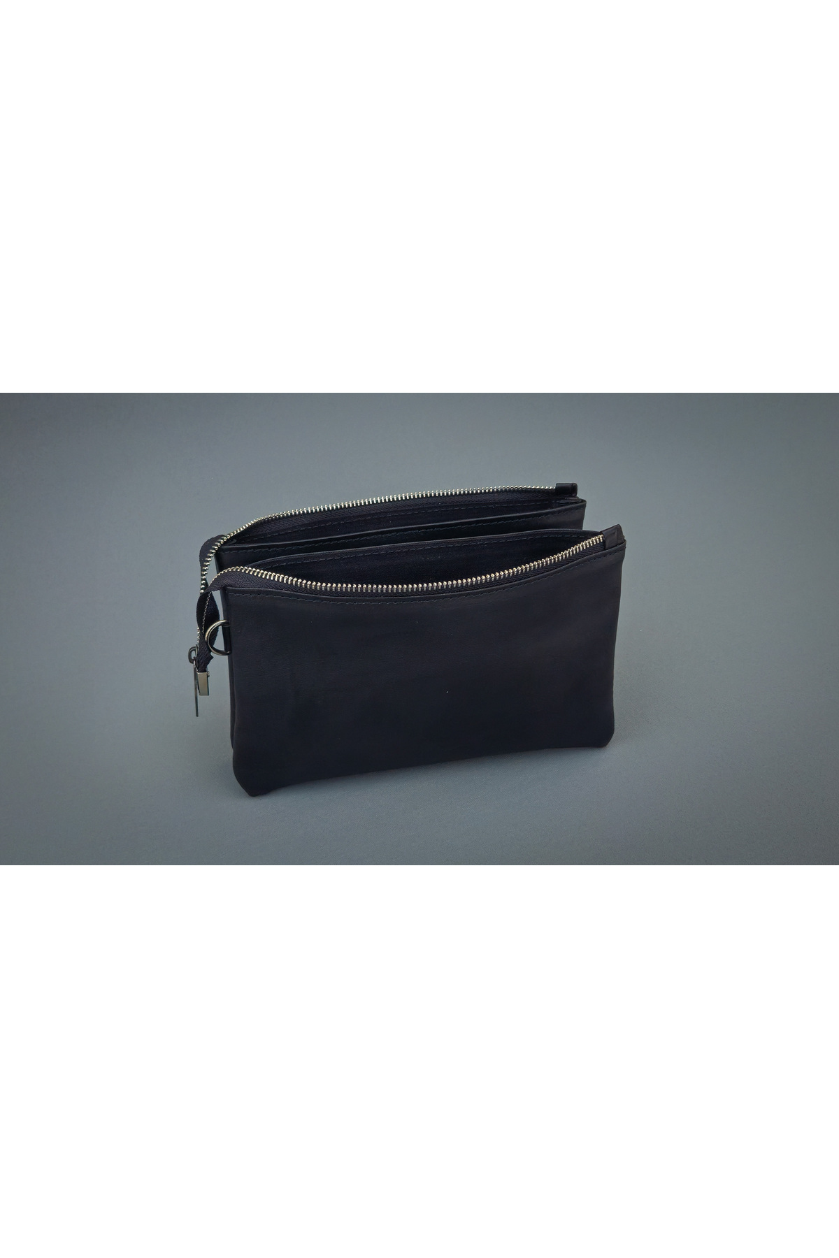 Ancient Leather Craft Hakiki Deri Unisex Portföy El Çantası Ve Omuz Askılı Clutch Çapraz Çanta görsel 6