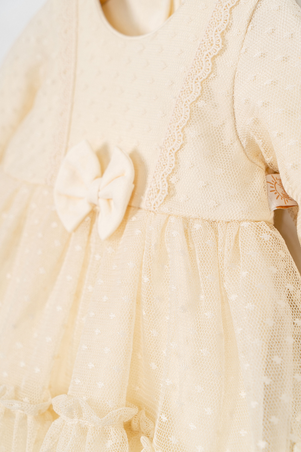 Miniday Baby Kız Bebek Mevlütlük Elbise Bandanalı Dantelli Yeni doğan Hastane çıkışı Gelinlik Abiye Mevlitlik 416 fotoğrafı 6 (önizleme)