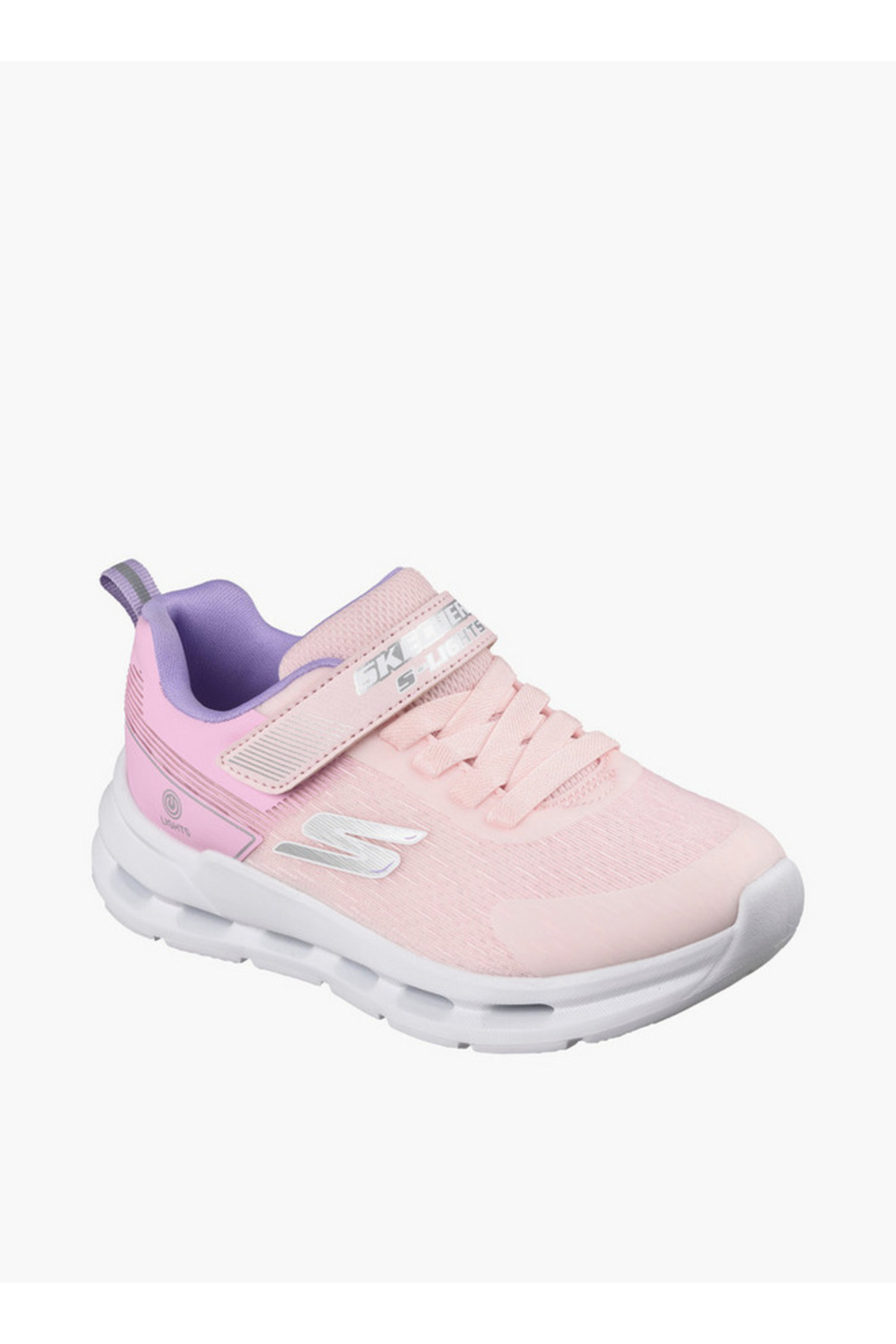 Skechers Girls GLIDE-STEP LIGHTS Hook & Loop Sneakers