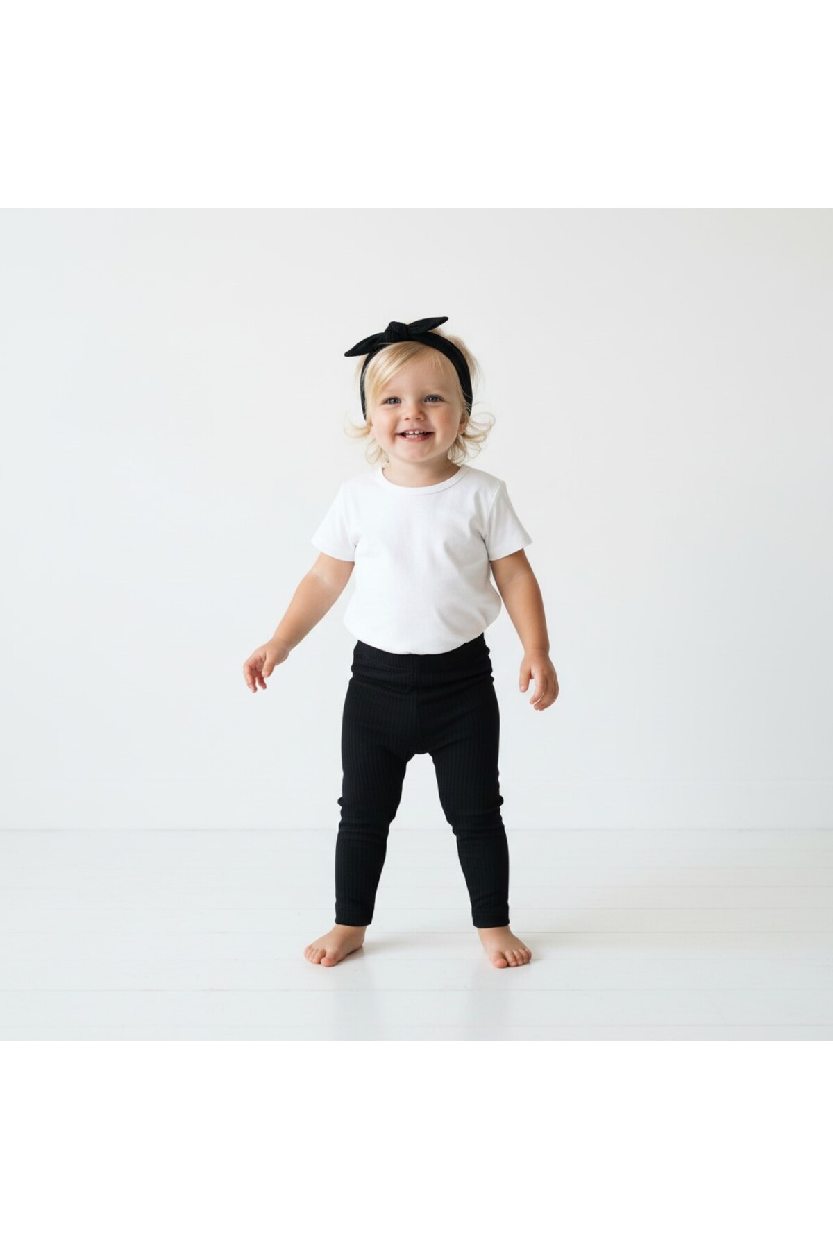 SeaBubbles Fitilli Likralı Kız Bebek Tayt ST09677 fotoğrafı 3 (önizleme)