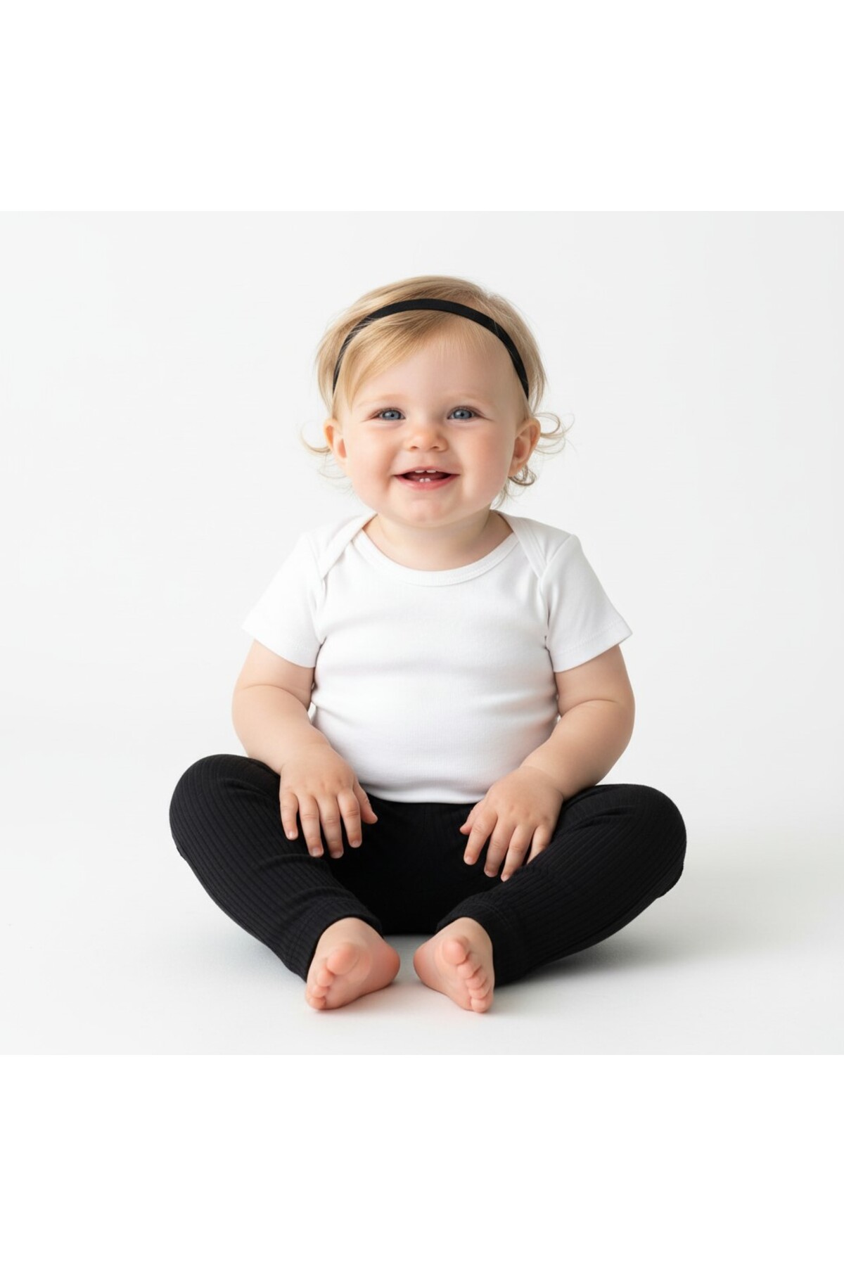 SeaBubbles Fitilli Likralı Kız Bebek Tayt ST09677 fotoğrafı 4 (önizleme)