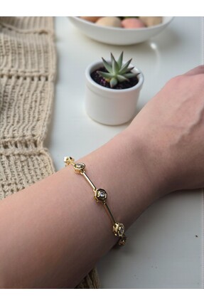 ELMERİA Altıgen Zirkon Taş Detaylı Bileklik