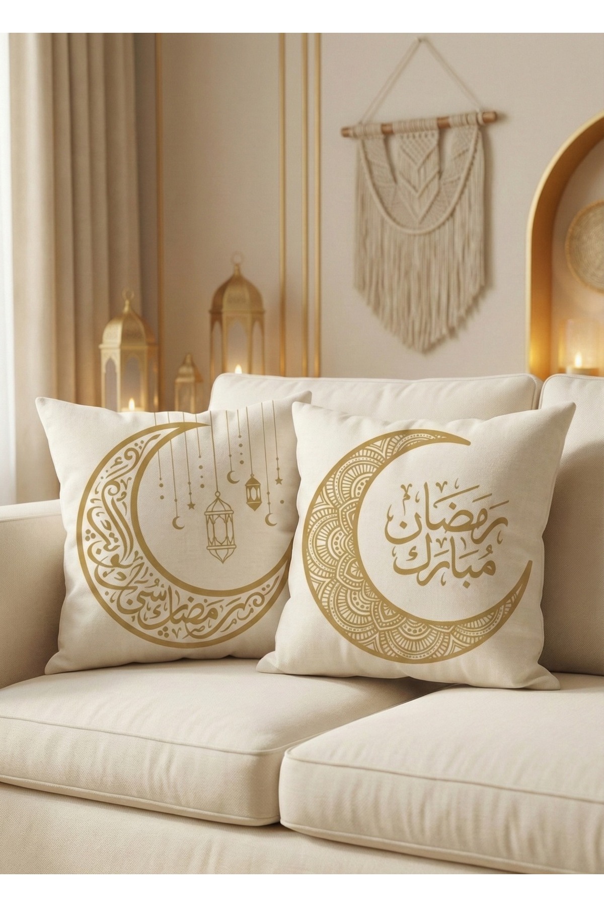 مجموعة أغطية وسائد زخرفية حديثة مكونة من قطعتين با...