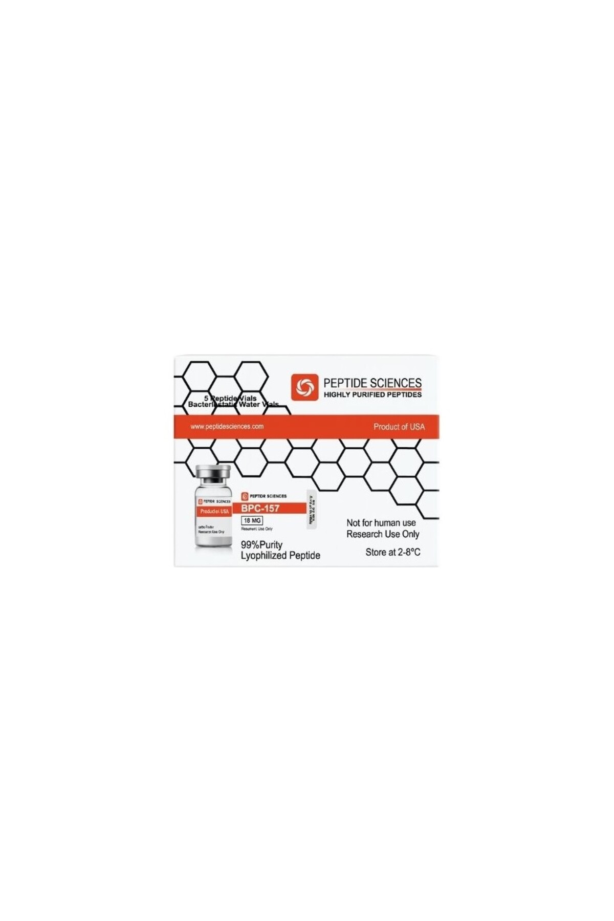 PEPTIDE SCIENCES BPC-157 10Mg – %99 Saflık – Liyofilize Peptit (Research  Use Only)