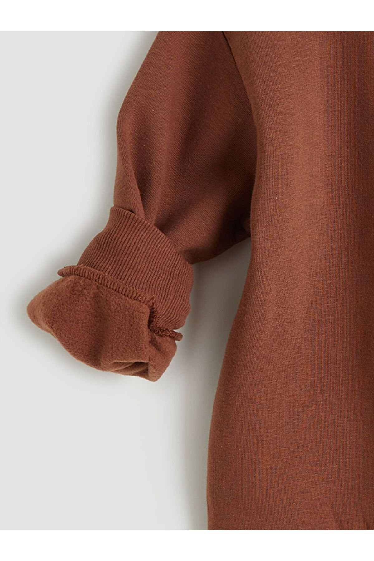 LC Waikiki Baskılı Kız Çocuk Kalın Sweatshirt fotoğrafı 3 (önizleme)