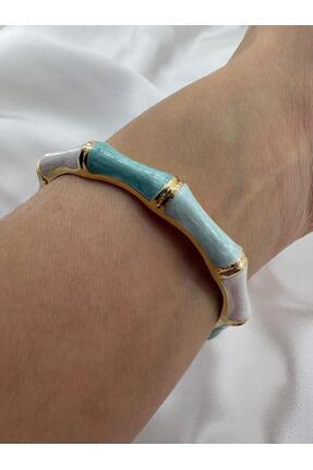 beus Çok Renkli Bambu Kelepçe Bileklik