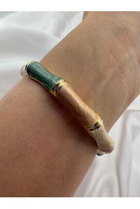 beus Çok Renkli Bambu Kelepçe Bileklik