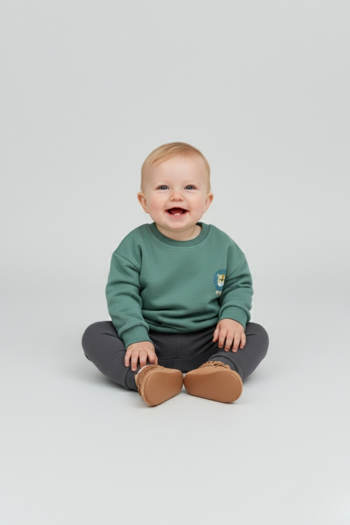 lilico Çocuk Pamuk Renkli Baskılı Oversize 3 İp 2'li Sweatshirt fotoğrafı 3 (önizleme)