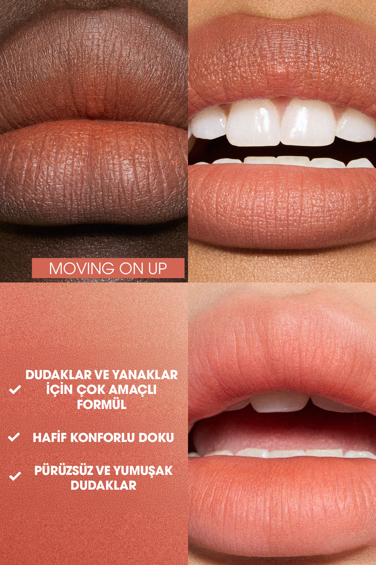 رژ لب مات مرطوب کننده Powder Kiss Hazy - Moving On Up