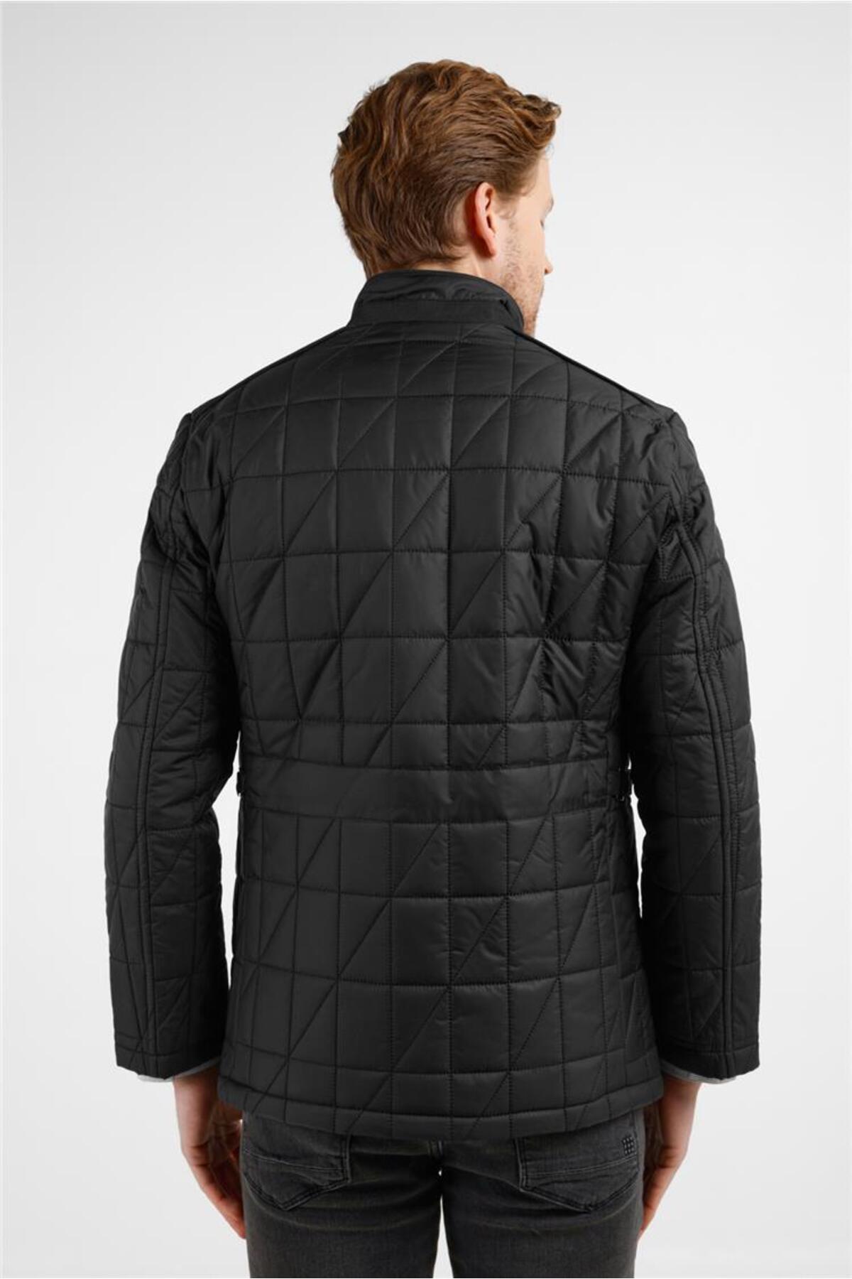 İmza  Siyah Dik Yaka Slim Fit Classic Kaban 1008255153 - Görsel 5