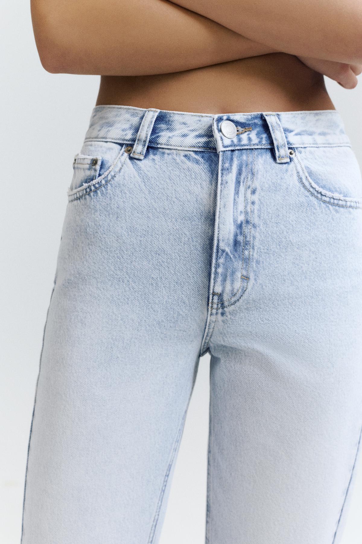 Pull & Bear  Mom fit yüksek bel jean - Görsel 5