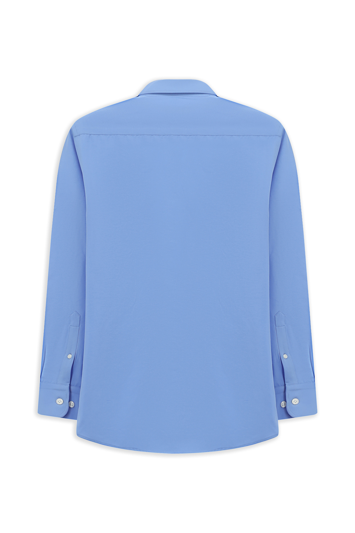 Kiğılı  Uzun Kol Regular Fit Düğmeli Yaka Pamuklu Kolay Ütülenebilir Gömlek - Görsel 2