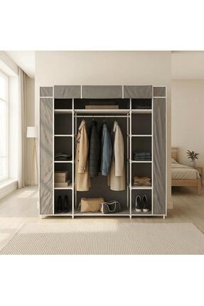 Imperial Star Bez Dolap Çelik Profilli 12 Raflı Gardırop