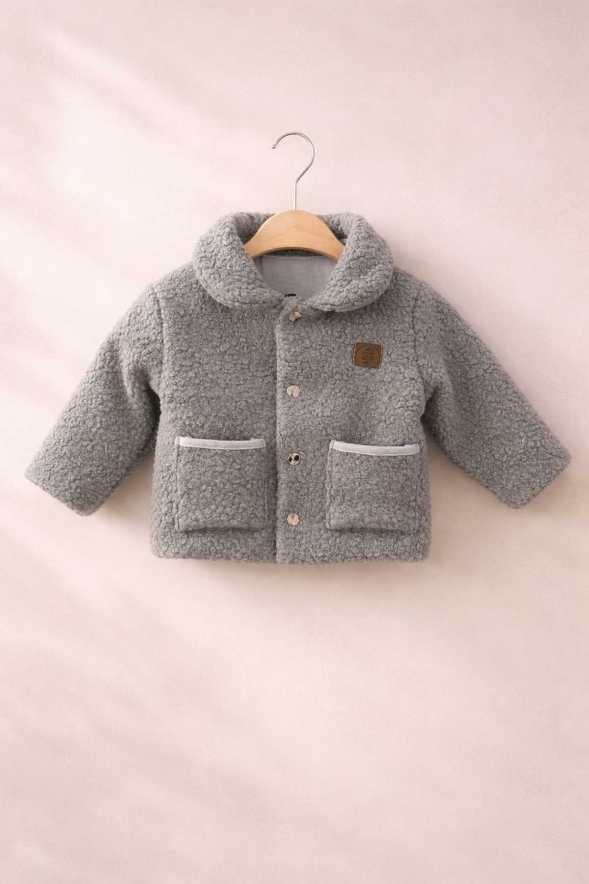 kidsense Müslin Astar Detaylı Welsoft Peluş Bebek Mont fotoğrafı 3 (önizleme)