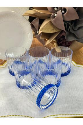MD MİMOZA DEKOR Timeless Mavi 6'lı Su Bardağı