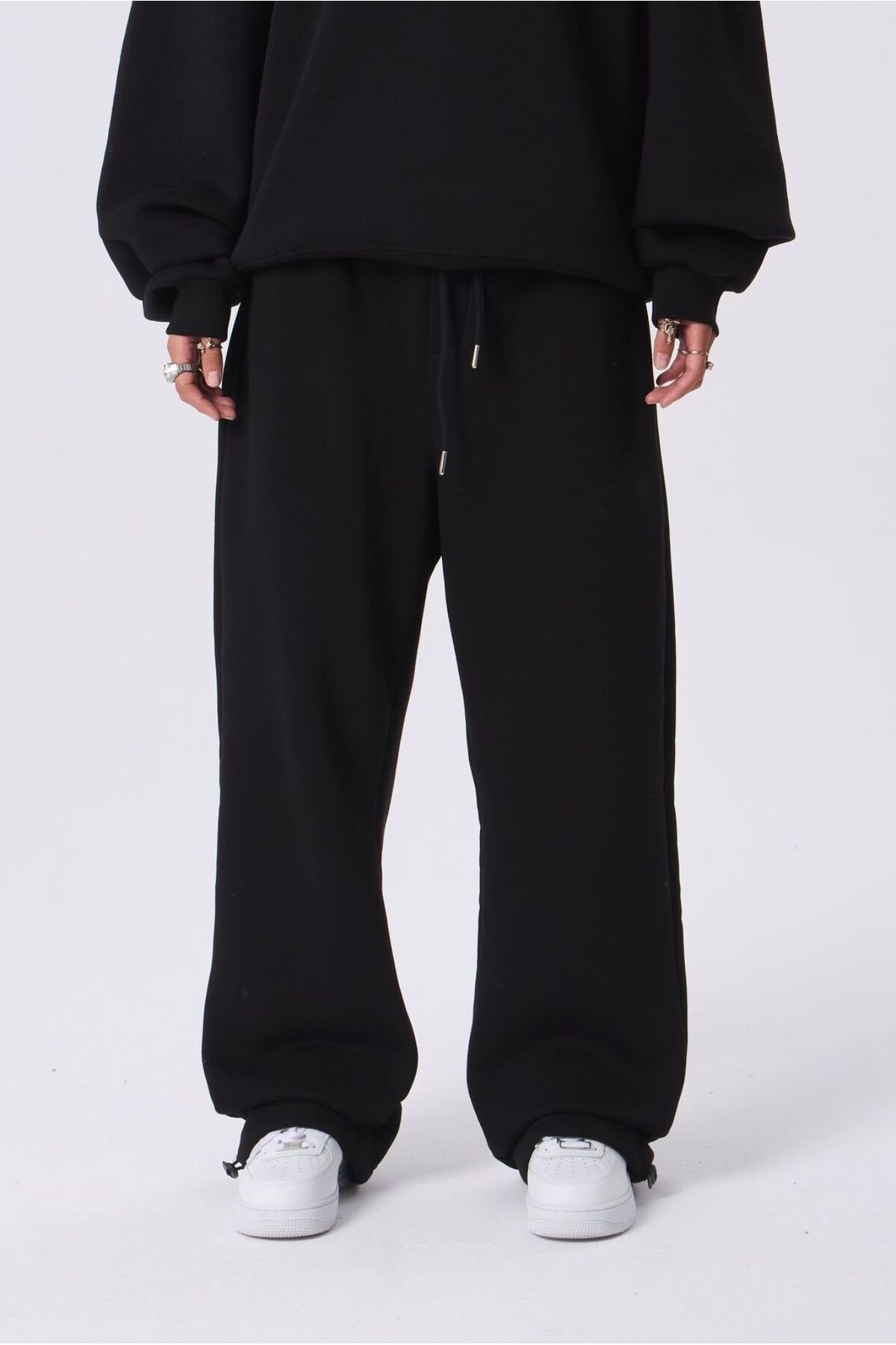 Hira Clothing  İki İplik Yumuşak Dokulu Mevsimlik Ayarlanabilir Lastikli Rahat Kesim Eşofman Altı