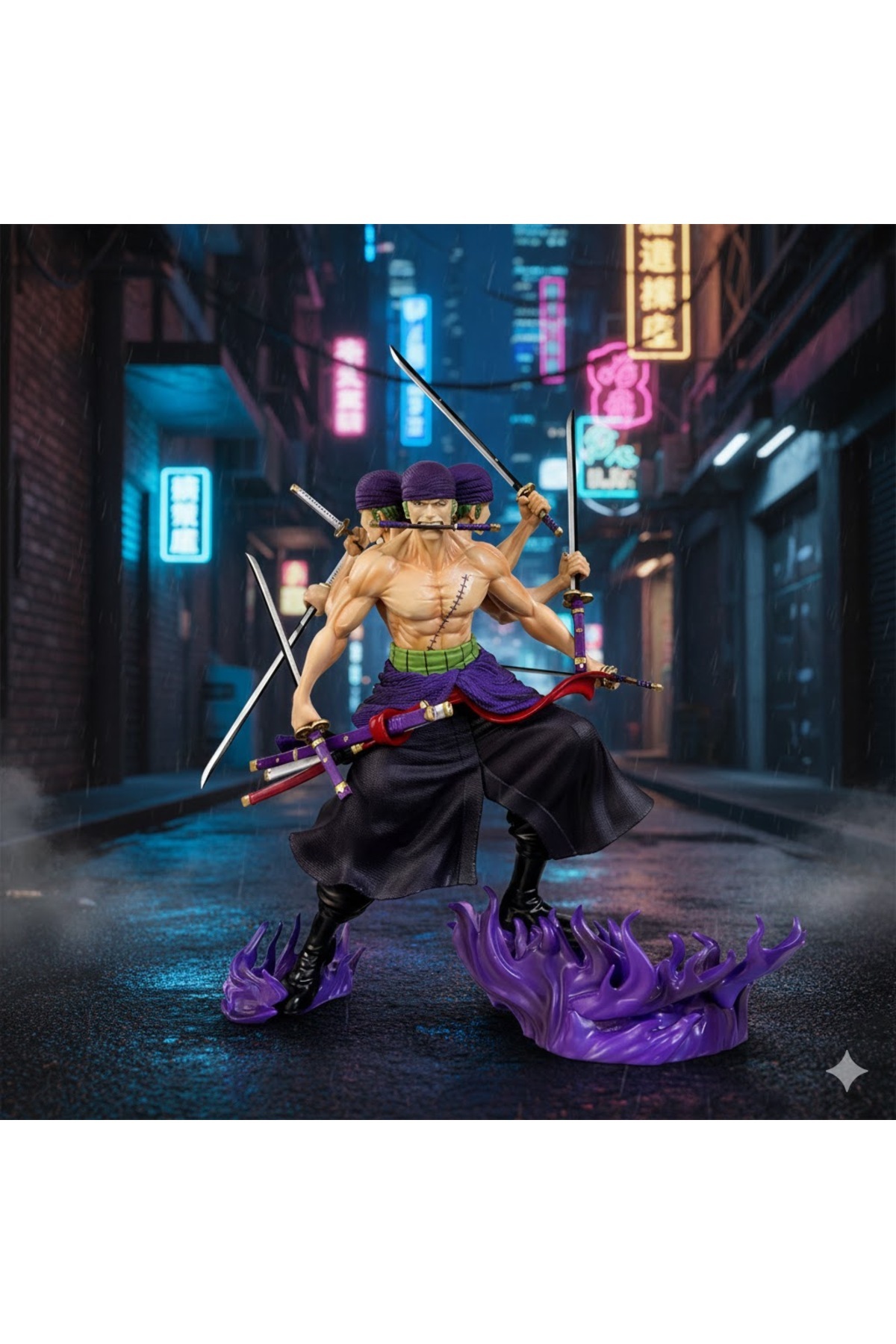 Kuzey Tacı One Piece - Roronoa Zoro Asura Form Premium Figür