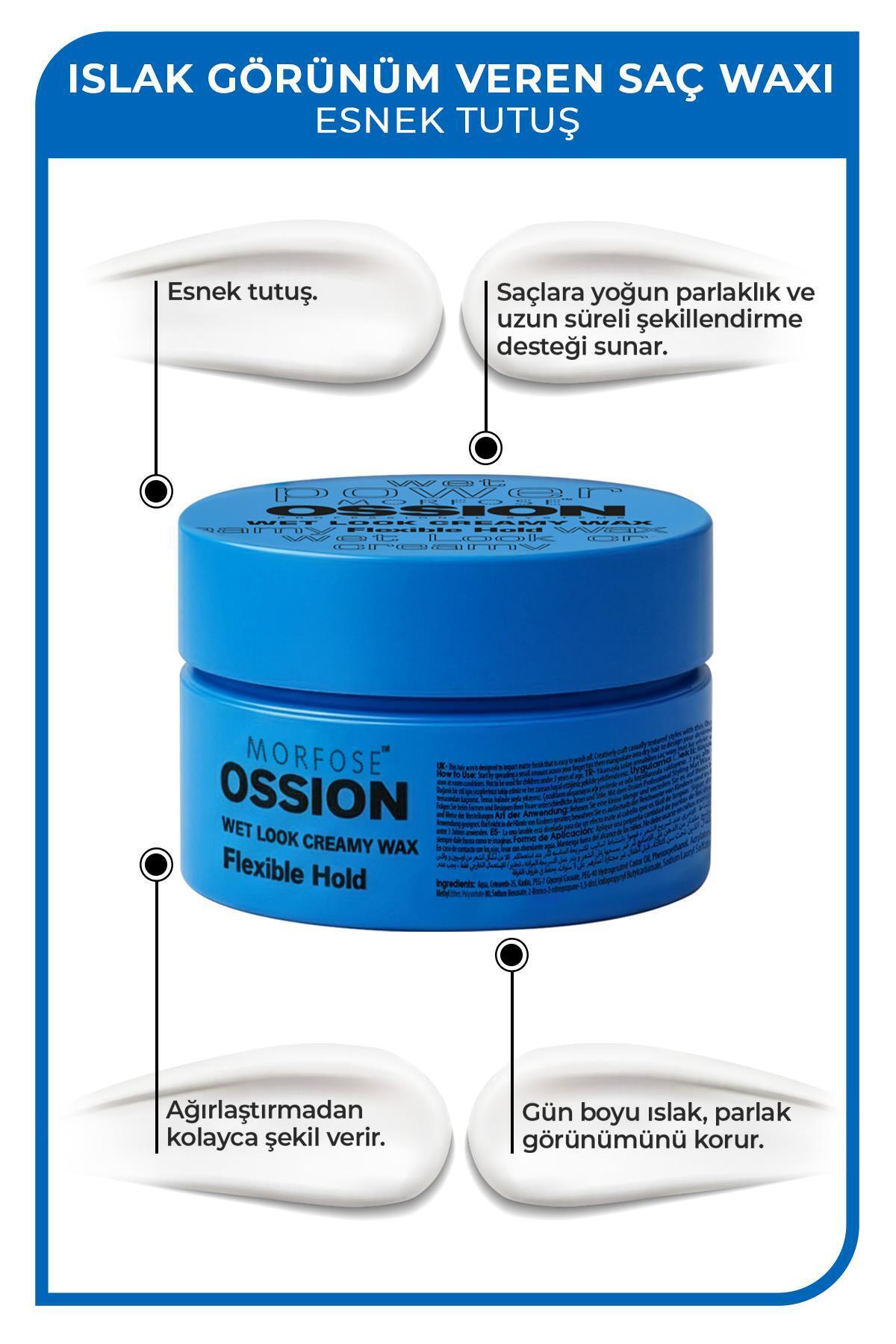 Ossion İslak Görünüm Veren Saç Waxı 100 ml — 1100017099 — تصویر 2 از 5
