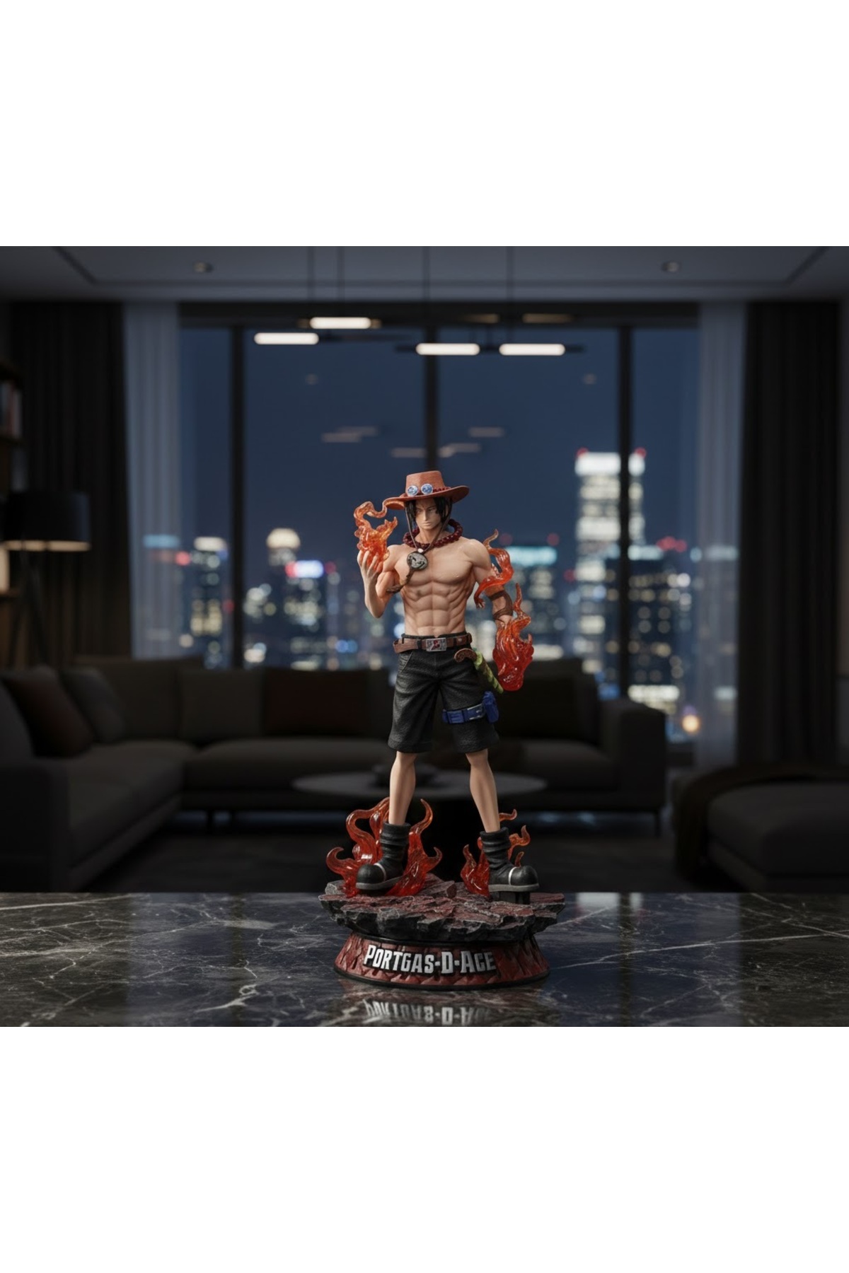 kt kuzey tacı One Piece - Portgas D. Ace 24 CM Özel Efektli