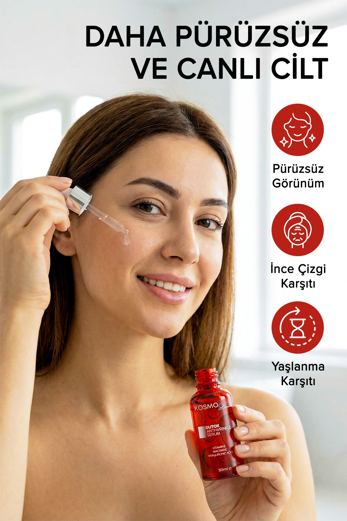 Dutox Kırışıklık Karşıtı Cilt Serumu | Collagen Ve Hyaluronic Acid - 50 ml — 09 — تصویر 3 از 7