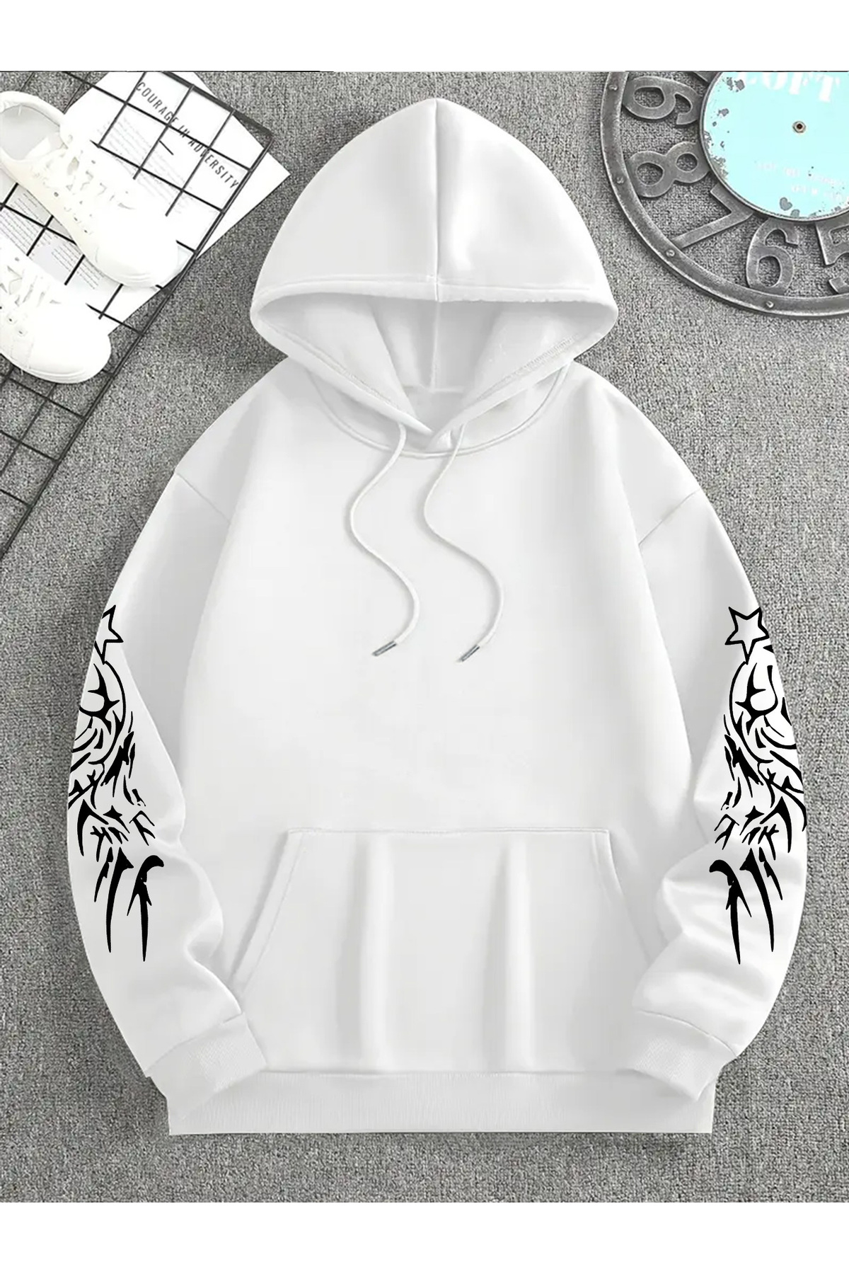 GALASHOP Erkekler için Hoodie with a Dark-Themed Baskılı görsel 2