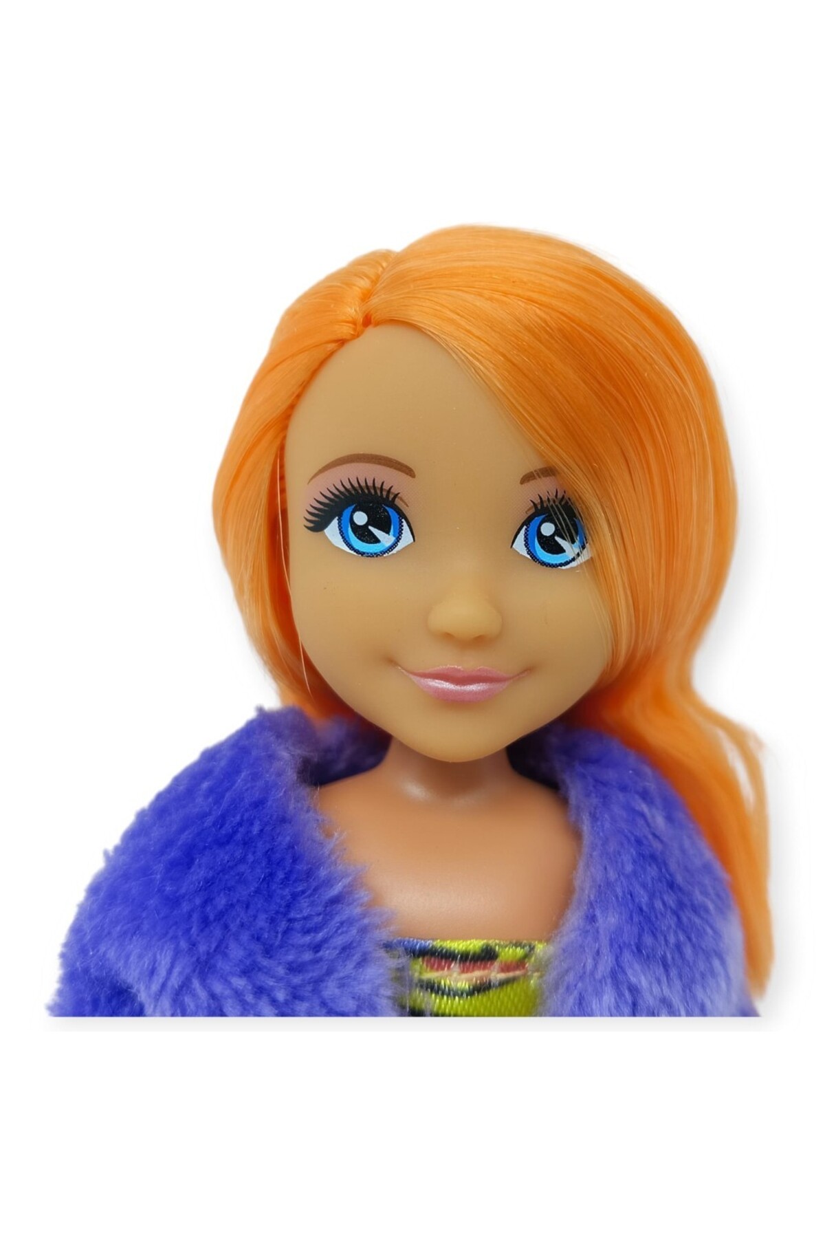 Hatıra Kutusu Moda İkonu Bebek Figür 13 cm - Turuncu Saçlı Neon Şıklık (Lisinya) fotoğrafı 2 (önizleme)