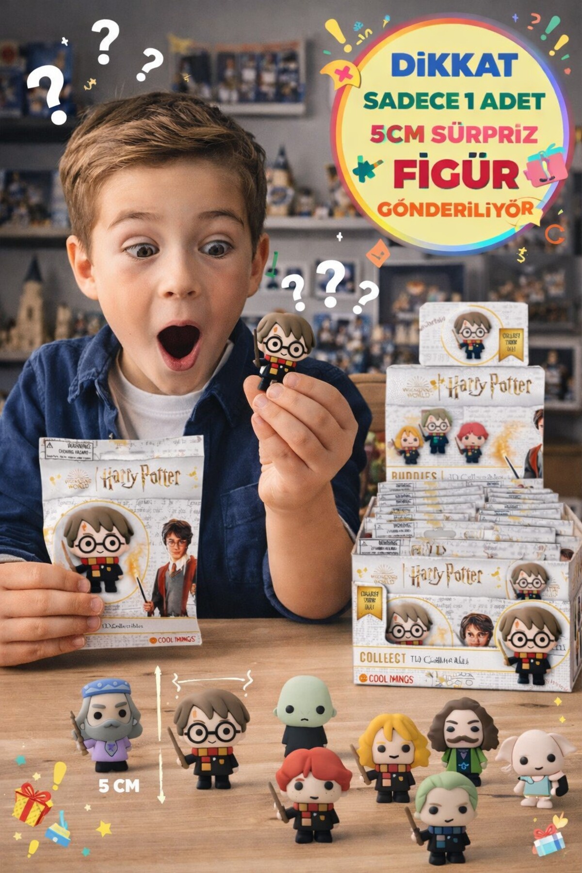 TOYFEST Harry Potter Wizard Buddies 3D Sürpriz Figür Paketi