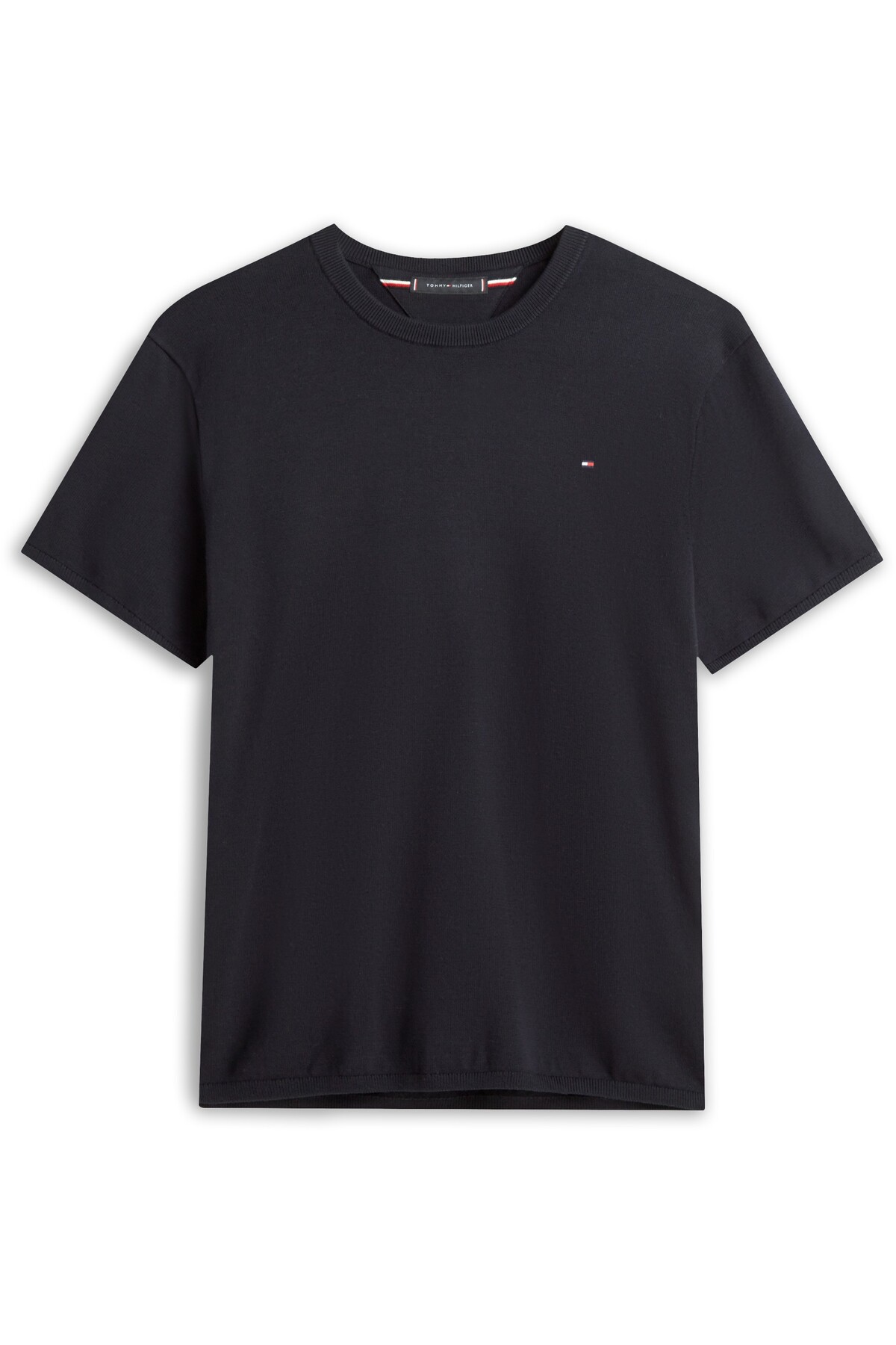 تامی هیلفیگر یقه گرد طرح دار از جنس پنبه مرغوب