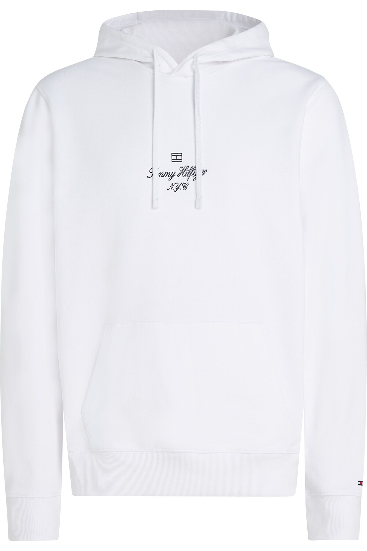 تامی هیلفیگر هودی طرح پرچم با طرح اسکریپت