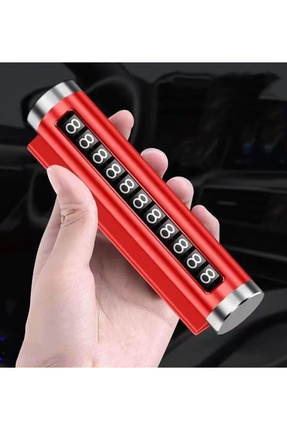 MeyZone Kırmızı Metal Kasa Numara Çevirmeli Araç İçi Telefon Numaratör Park N...