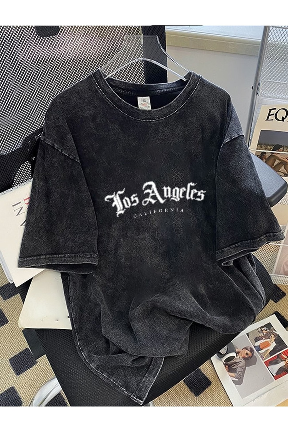 ship master Los Anđeles, Kalifornija, unisex Oversize kroj majica 100% pamuk ...