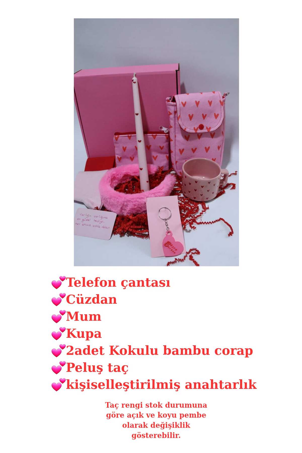 BUSRAKAZANCDESİGN Sevgililer Günü Hediyesi, Doğum Günü Telefon Çantası, Kupa, Mum, Anahtarlık, Cüzdan fotoğrafı 2 (önizleme)