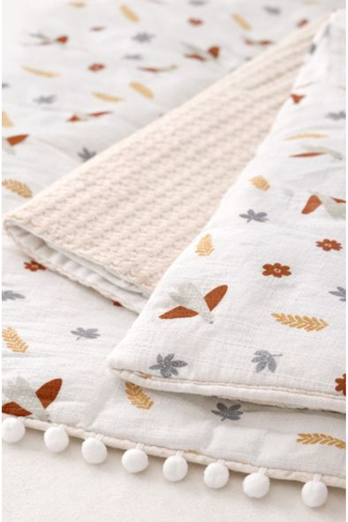 For My Baby Bebek Alt Açma Seti Müslin – Dolgulu Alt Açma Minderi, Yastık, Önlük ve Pike fotoğrafı 3 (önizleme)