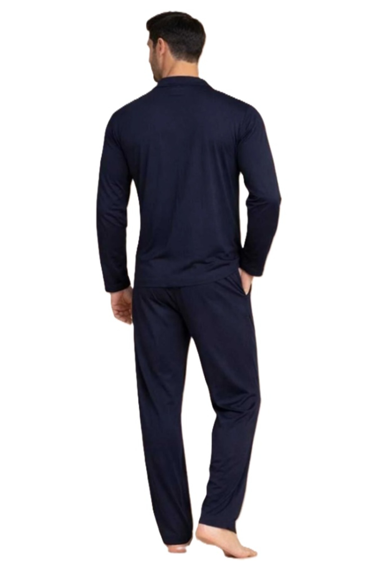 ست پیژامه و لباس خواب مردانه راسته فاق نرمال آستین بلند | پیر کاردین Pierre Cardin 6t1w4a0y - تصویر 2