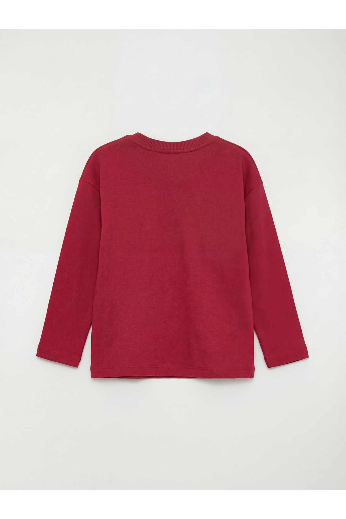LC Waikiki Meral Collection Mürdüm Çiçek Desenli Kız Çocuk Sweatshirt ve Tayt fotoğrafı 5 (önizleme)