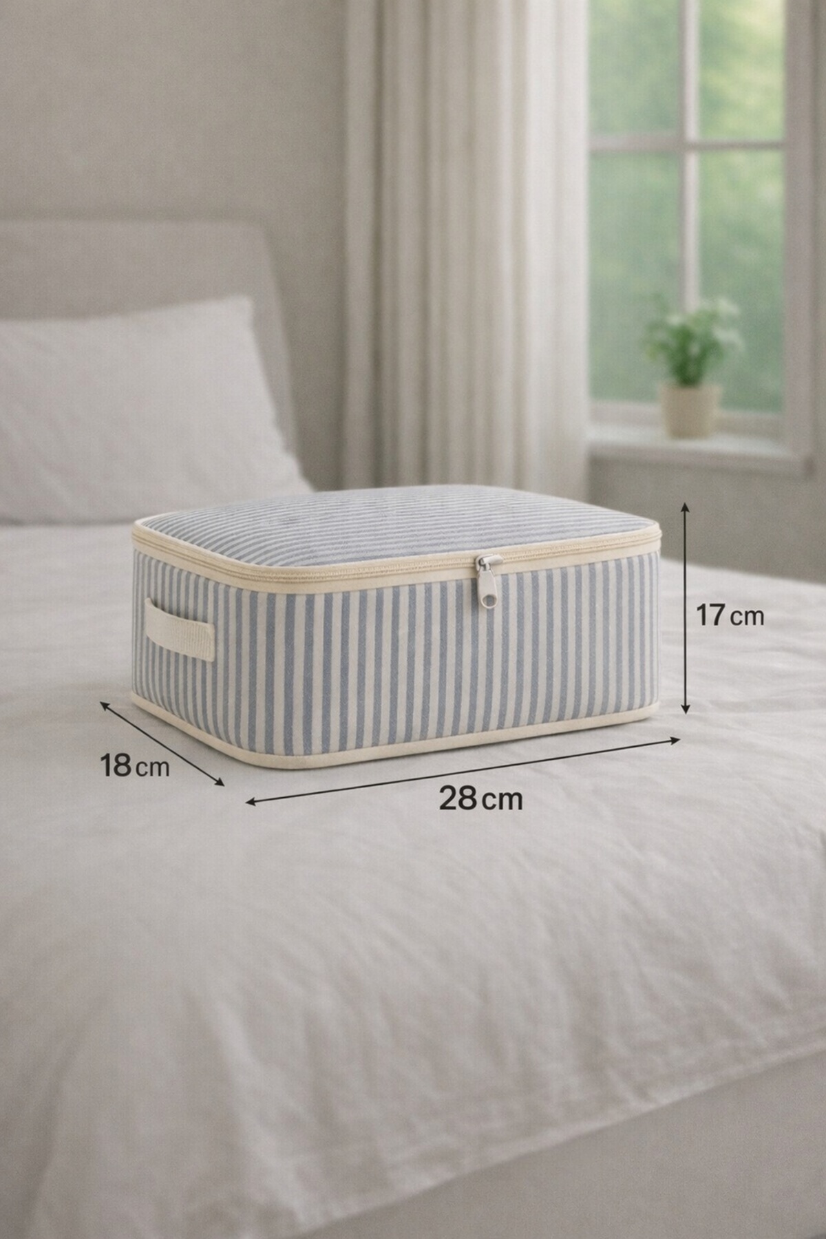 Spartek home textile 6 Parça çizgili desenli 1. KALİTE - Doğum/Hastane Çıkış Çantası - çizgili desenli fotoğrafı 3 (önizleme)