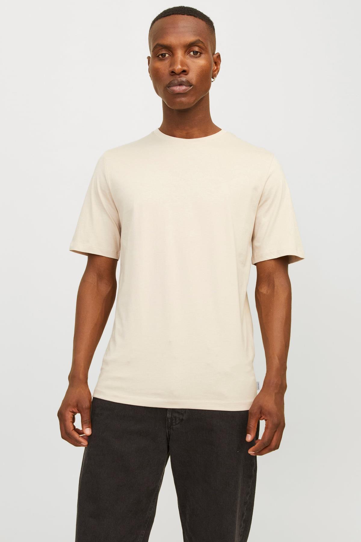 تی‌شرت مردانه ساده JJEORGANIC - یقه گرد، پنبه ارگانیک جک اند جونز تی شرت Jack & Jones