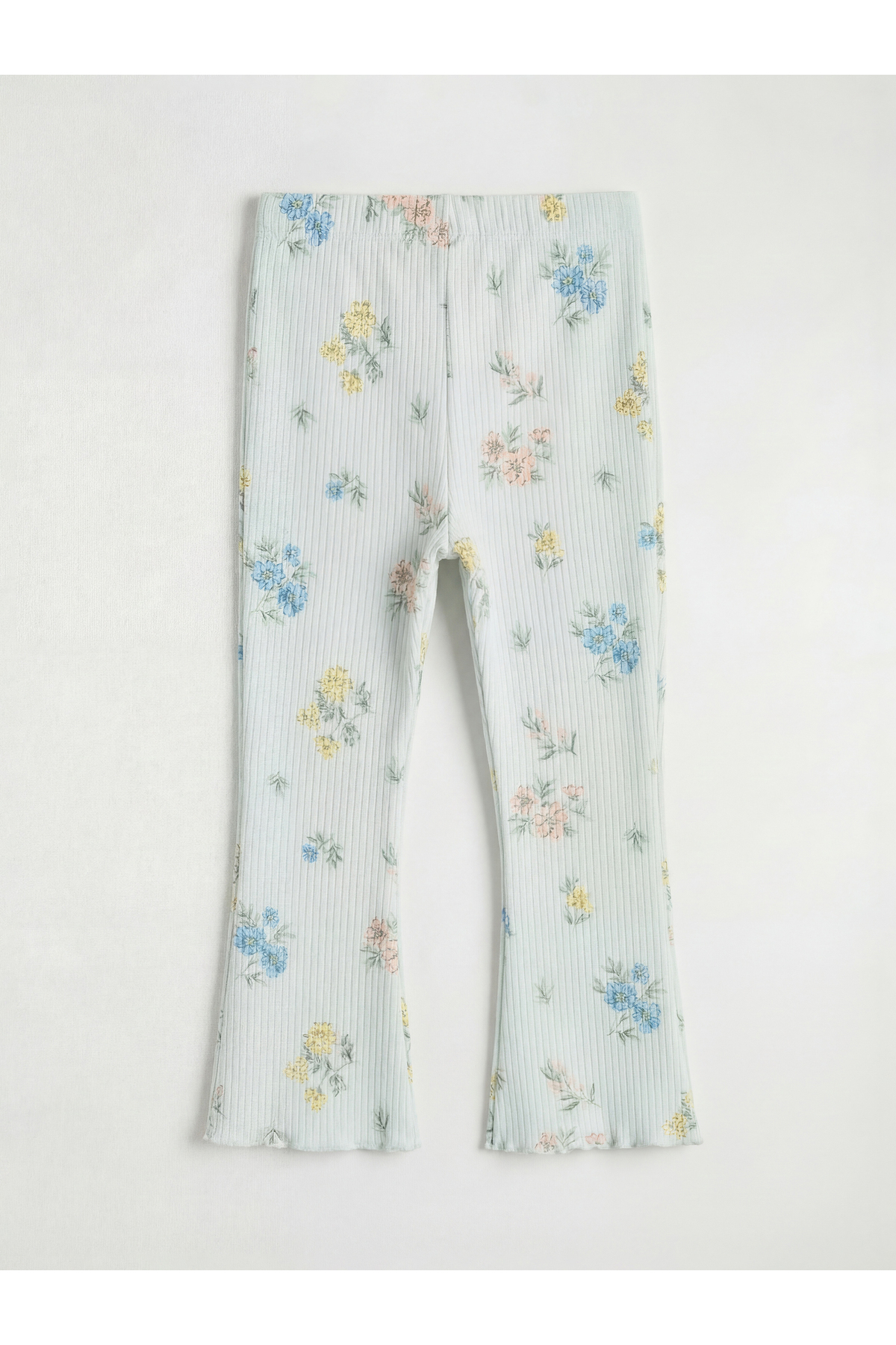 LC Waikiki Nevaa Collection Yeşil Çiçek Baskılı Kız Bebek Fırfırlı Bluz ve Tayt fotoğrafı 6 (önizleme)